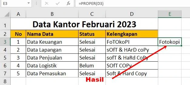 Cara Merapikan Teks di Excel (Tulisan Besar Kecil)