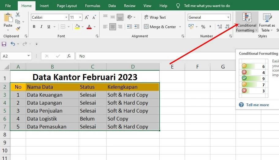Cara Menebalkan Garis di Excel