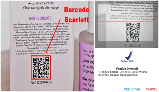 Cara Scan Barcode Scarlett