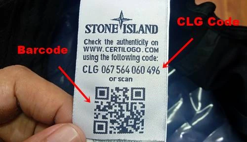 Tag Stone Island Original