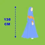 Panjang Baju Gamis 138 Untuk Tinggi Badan Berapa