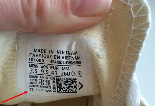 Kode Converse Vietnam