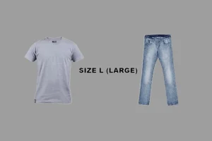 Ukuran Baju dan Celana L Muat Untuk Berat Badan (BB) Berapa
