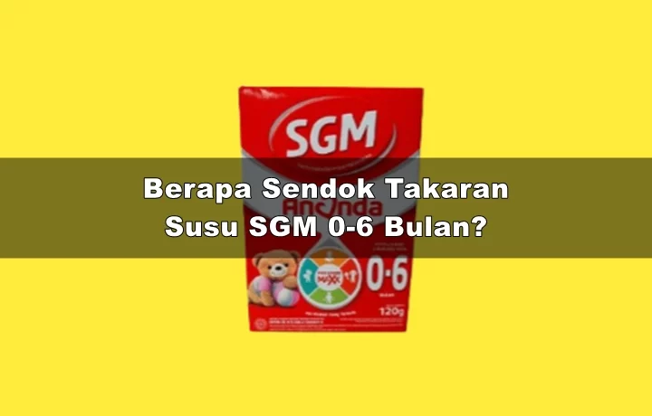 Berapa Sendok Takaran Susu SGM 0-6 bulan