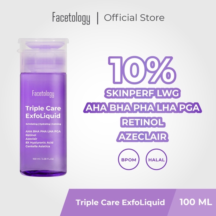 Product image FACETOLOGY Triple Care ExfoLiquid Toner Exfoliating AHA BHA PHA LHA PGA