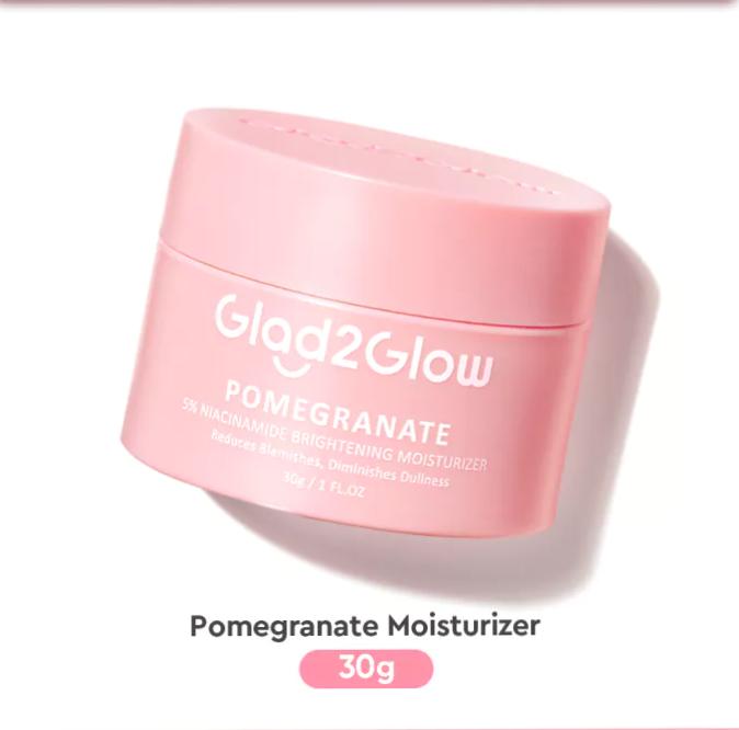 Glad2glow Pomegranate 5% Niacinamide Brightening Moisturizer