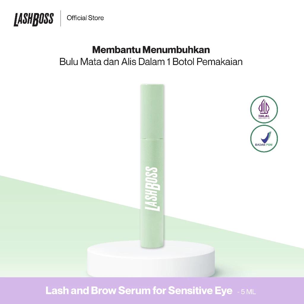 LashBoss Lash and Brow Serum for Sensitive Eyes (Gel-Based)